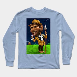 Croonin' Caveman Long Sleeve T-Shirt